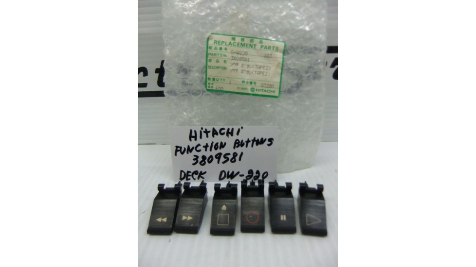 Hitachi  3809581 ensemble des 6 boutons function .